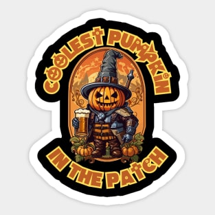 Coolest Pumpkin in the Patch Sticker